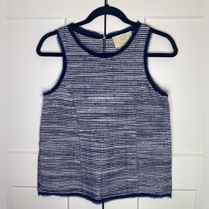 Anthropologie Vanessa Virginia Indira Blue Tank Top Size XS